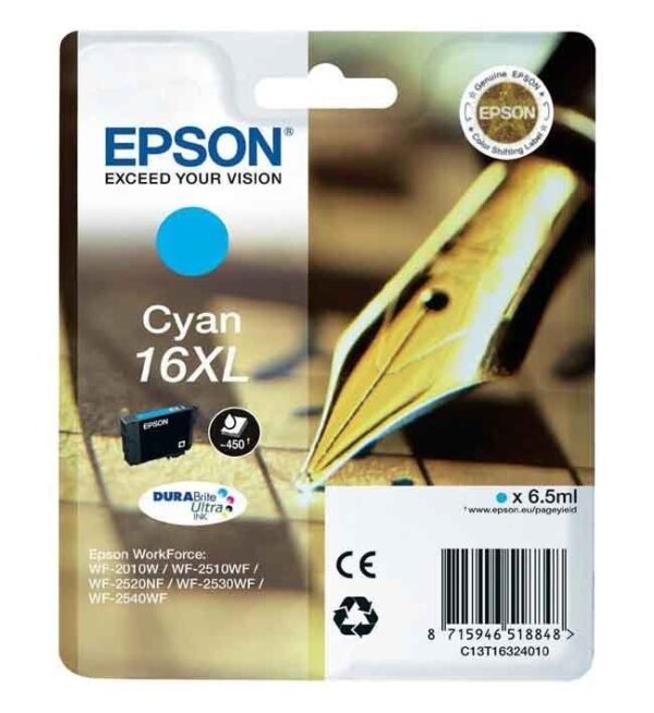 Epson 16XL Cyan Original Ink Cartridge