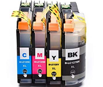 Remanufactured Brother LC127XL / LC125XL Set of Ink Cartridges