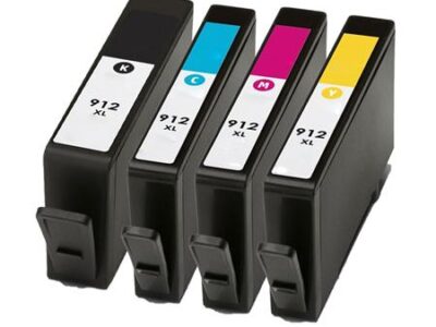 Remanufactured HP 912xl Set of Ink Cartridges